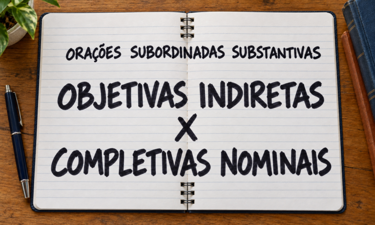 Orações Subordinadas Substantivas: Objetiva Indireta x Completiva Nominal