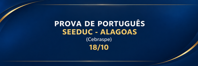 Prova de portuguÊs – seeduc-alagoas